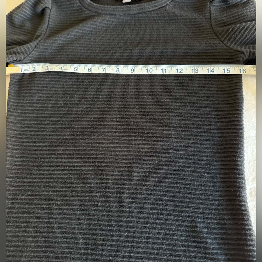 STEVE MADDEN Knit The Scene Ribbed Long Sleeve Mini Sweater Dress - Small - Picture 7 of 8